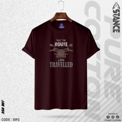 Take the route less travelled T-Shirt Bike travelling