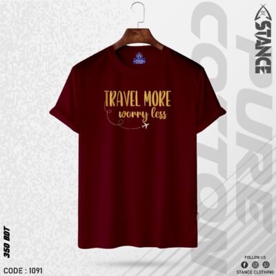 Travel more worry less t-shirt vacation travel